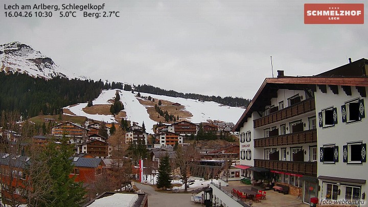 Archiv Foto Webcam Lech: Hotel Schmelzhof