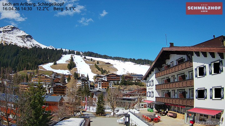 Archiv Foto Webcam Lech: Hotel Schmelzhof