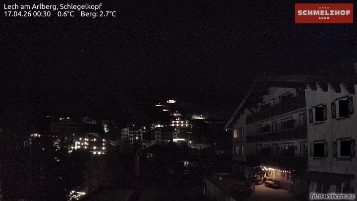 Archived image Webcam Hotel Schmelzhof (Lech)