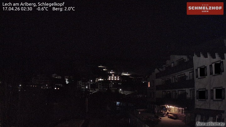 Archived image Webcam Hotel Schmelzhof (Lech)