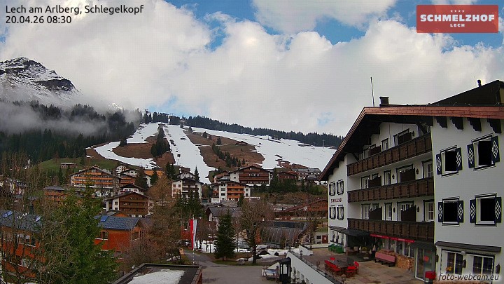 Archived image Webcam Hotel Schmelzhof (Lech)