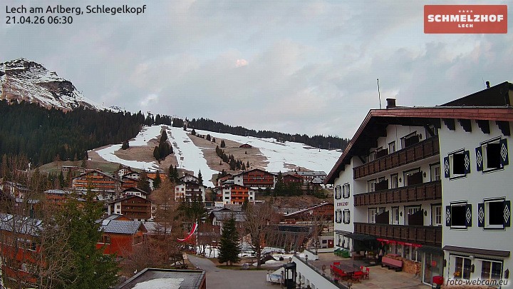 Archiv Foto Webcam Lech: Hotel Schmelzhof