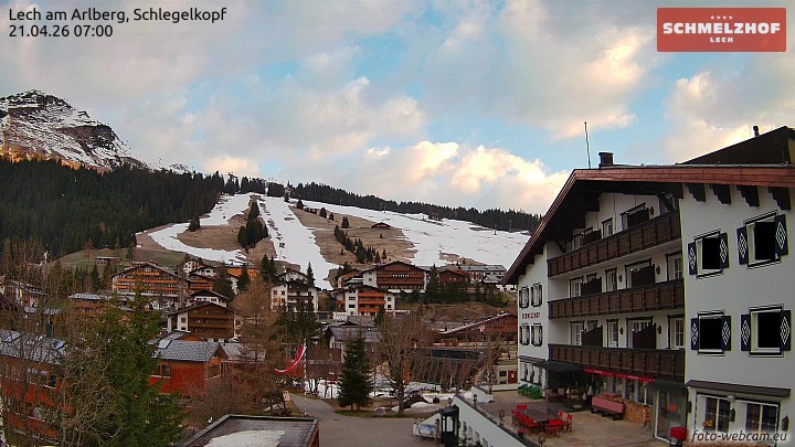 Archiv Foto Webcam Lech: Hotel Schmelzhof