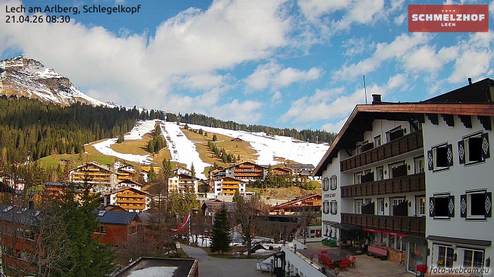 Archiv Foto Webcam Lech: Hotel Schmelzhof