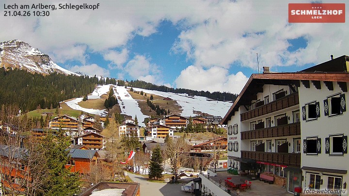 Archiv Foto Webcam Lech: Hotel Schmelzhof