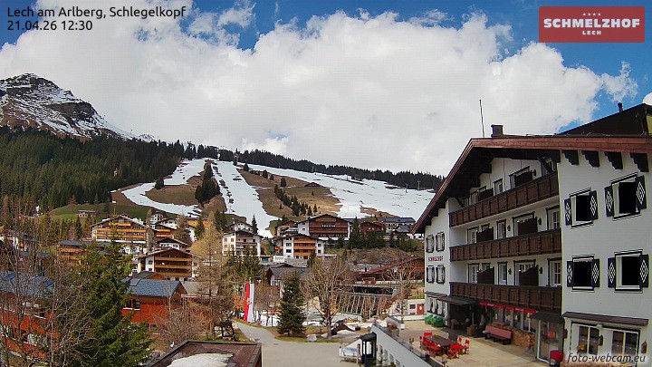 Archiv Foto Webcam Lech: Hotel Schmelzhof