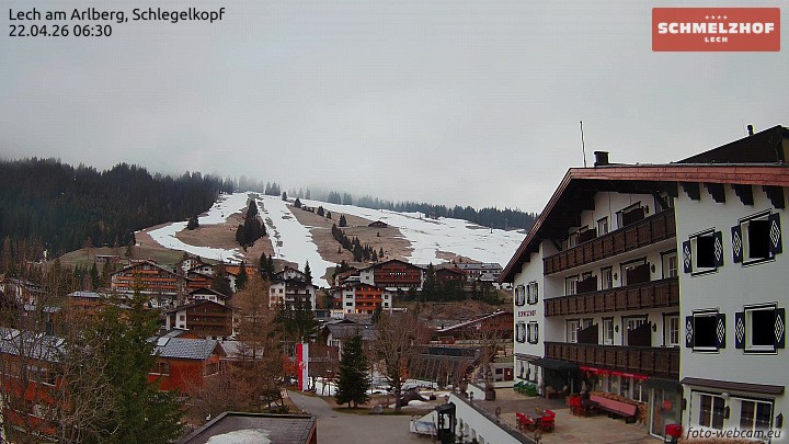 Archiv Foto Webcam Lech: Hotel Schmelzhof
