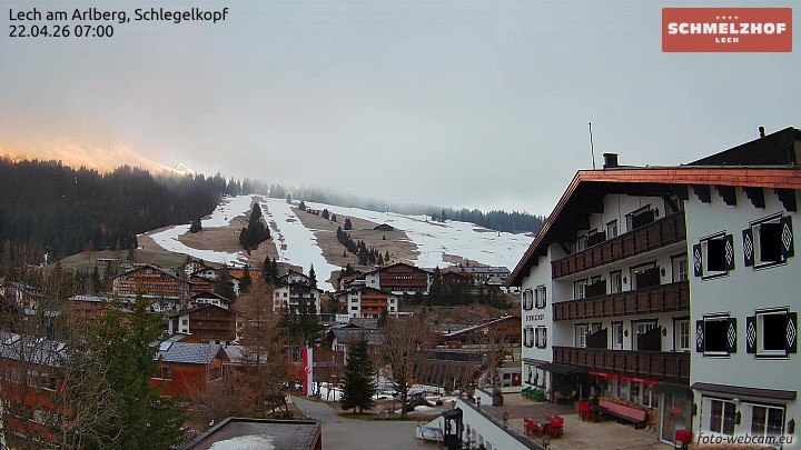 Archiv Foto Webcam Lech: Hotel Schmelzhof