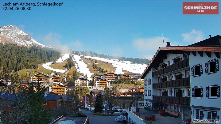 Archiv Foto Webcam Lech: Hotel Schmelzhof