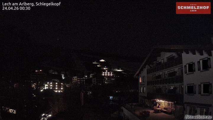 Archived image Webcam Hotel Schmelzhof (Lech)