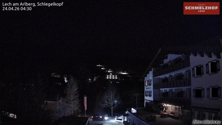 Archived image Webcam Hotel Schmelzhof (Lech)