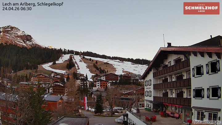 Archived image Webcam Hotel Schmelzhof (Lech)