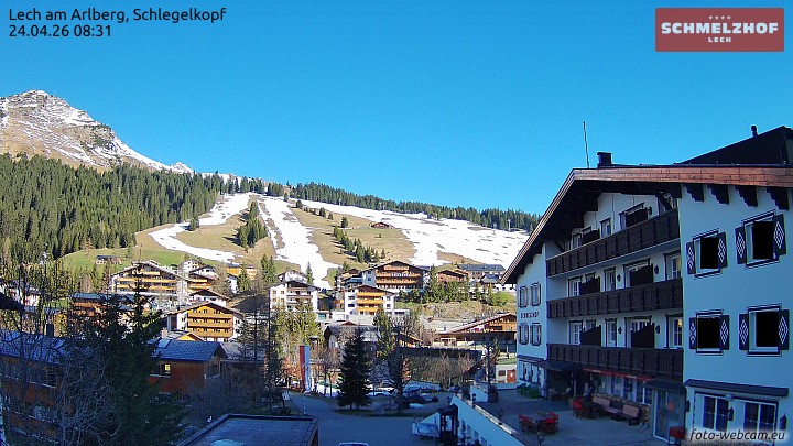 Archived image Webcam Hotel Schmelzhof (Lech)