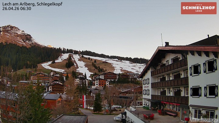 Archiv Foto Webcam Lech: Hotel Schmelzhof