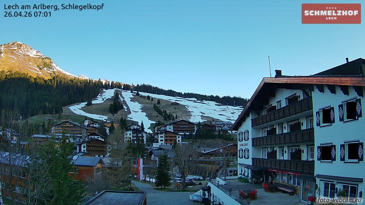 Archiv Foto Webcam Lech: Hotel Schmelzhof