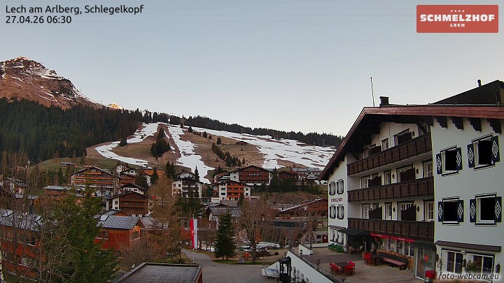 Archiv Foto Webcam Lech: Hotel Schmelzhof