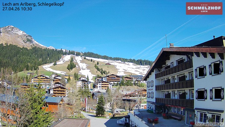 Archiv Foto Webcam Lech: Hotel Schmelzhof
