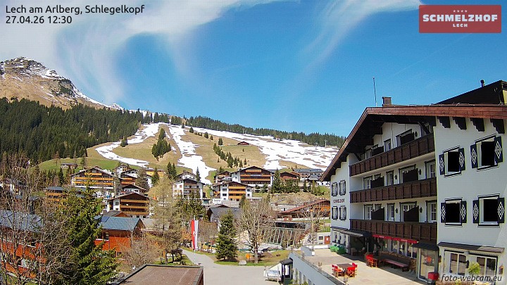 Archiv Foto Webcam Lech: Hotel Schmelzhof