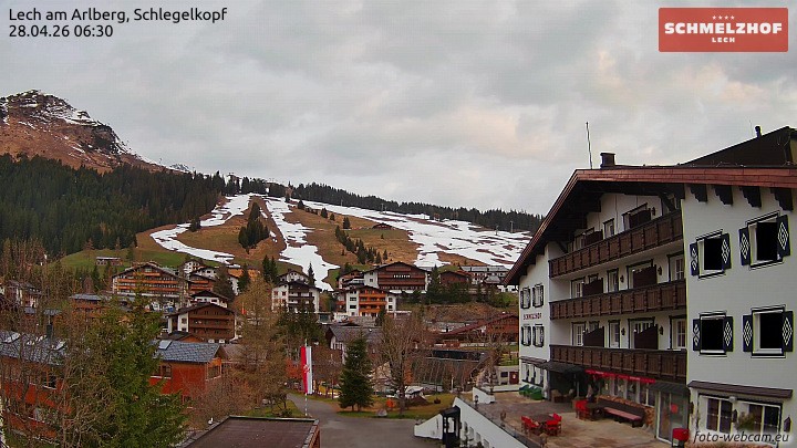 Archiv Foto Webcam Lech: Hotel Schmelzhof