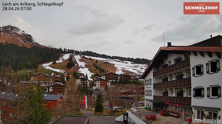 Archiv Foto Webcam Lech: Hotel Schmelzhof