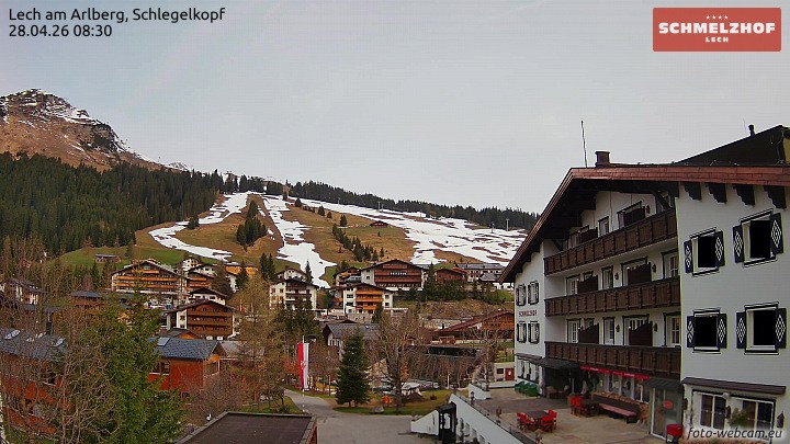 Archiv Foto Webcam Lech: Hotel Schmelzhof