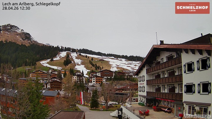 Archiv Foto Webcam Lech: Hotel Schmelzhof