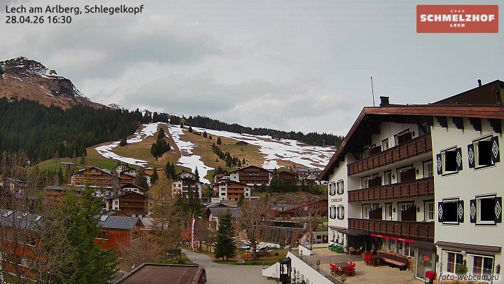 Archiv Foto Webcam Lech: Hotel Schmelzhof