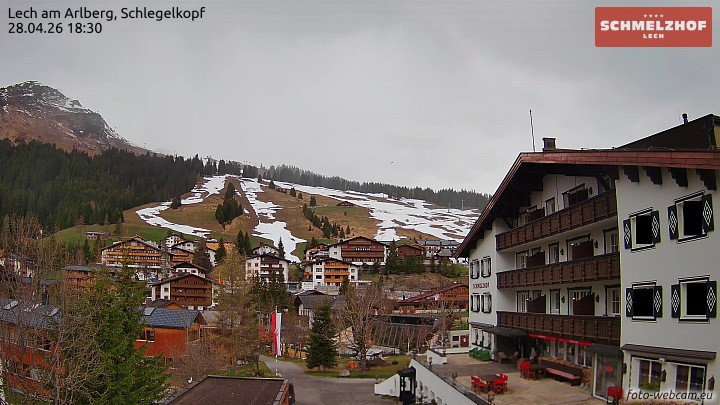 Archiv Foto Webcam Lech: Hotel Schmelzhof