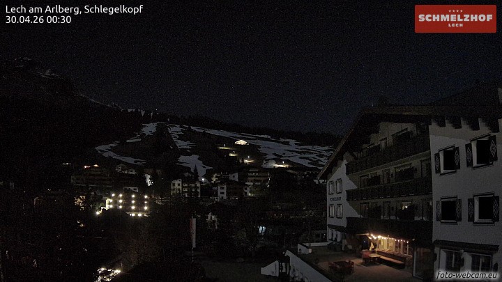 Archived image Webcam Hotel Schmelzhof (Lech)