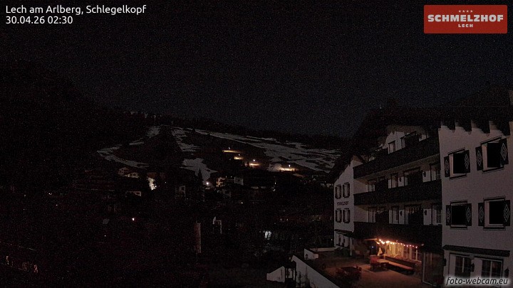 Archived image Webcam Hotel Schmelzhof (Lech)