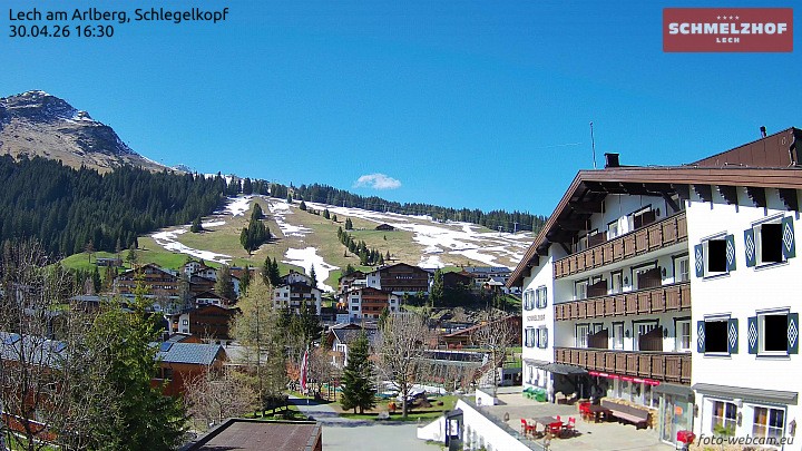 Archived image Webcam Hotel Schmelzhof (Lech)