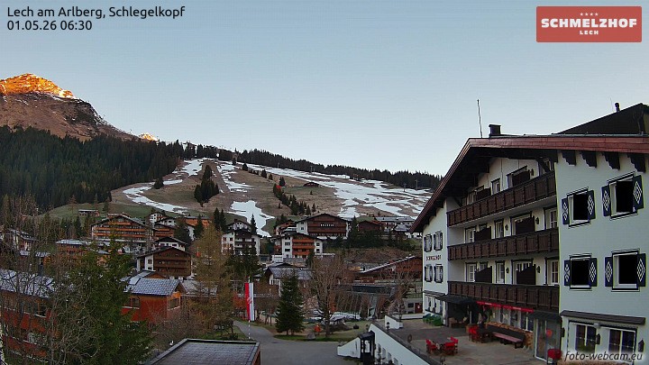 Archiv Foto Webcam Lech: Hotel Schmelzhof