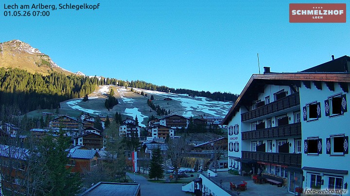 Archiv Foto Webcam Lech: Hotel Schmelzhof