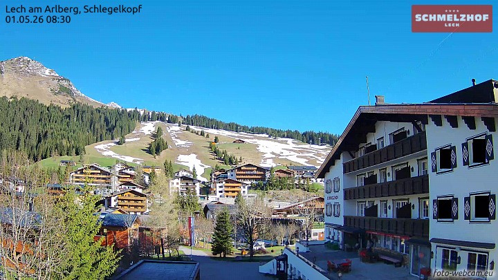 Archiv Foto Webcam Lech: Hotel Schmelzhof