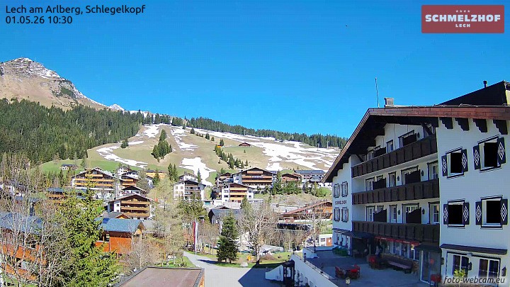 Archiv Foto Webcam Lech: Hotel Schmelzhof