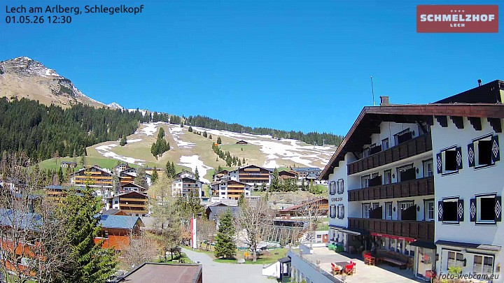 Archiv Foto Webcam Lech: Hotel Schmelzhof