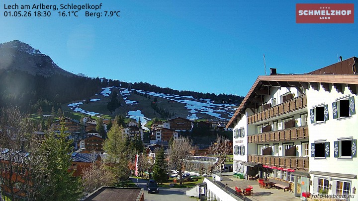 Archiv Foto Webcam Lech: Hotel Schmelzhof