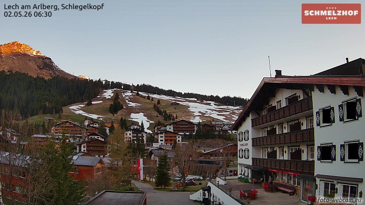 Archiv Foto Webcam Lech: Hotel Schmelzhof