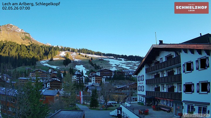 Archiv Foto Webcam Lech: Hotel Schmelzhof