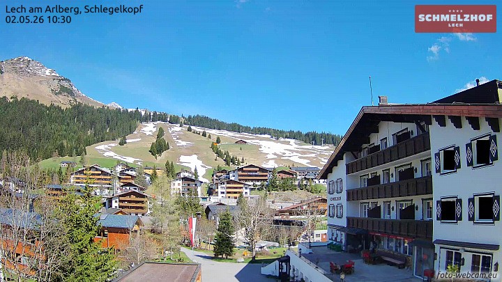 Archiv Foto Webcam Lech: Hotel Schmelzhof