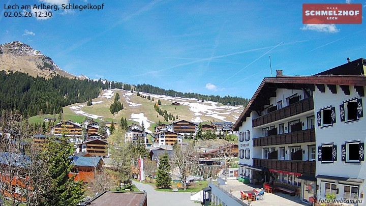 Archiv Foto Webcam Lech: Hotel Schmelzhof