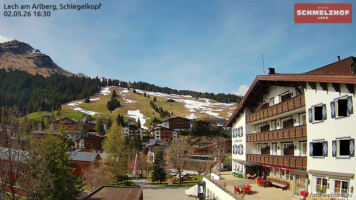 Archiv Foto Webcam Lech: Hotel Schmelzhof