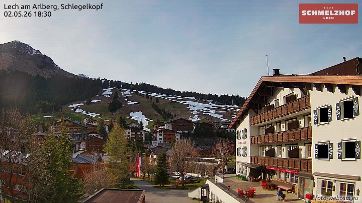 Archiv Foto Webcam Lech: Hotel Schmelzhof
