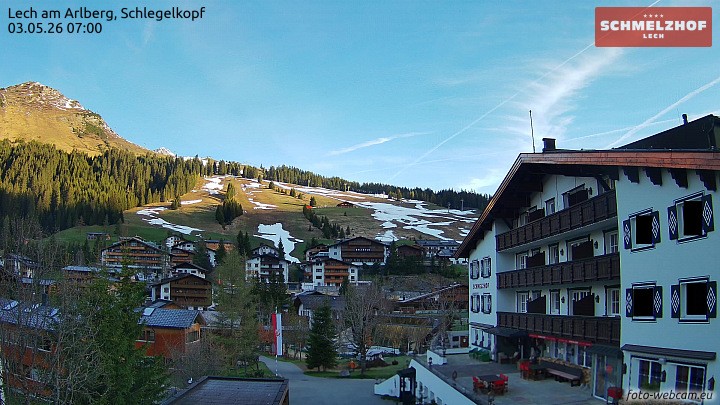 Archiv Foto Webcam Lech: Hotel Schmelzhof