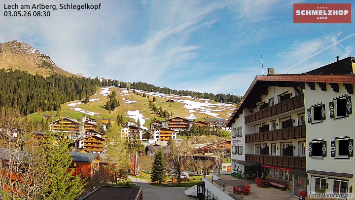 Archiv Foto Webcam Lech: Hotel Schmelzhof