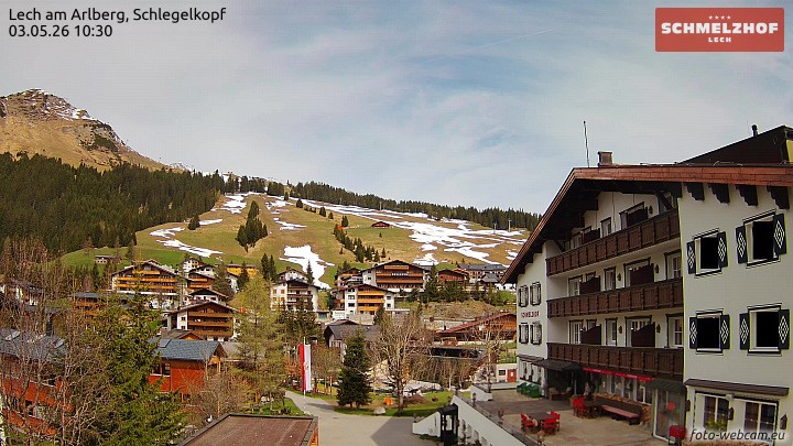 Archiv Foto Webcam Lech: Hotel Schmelzhof