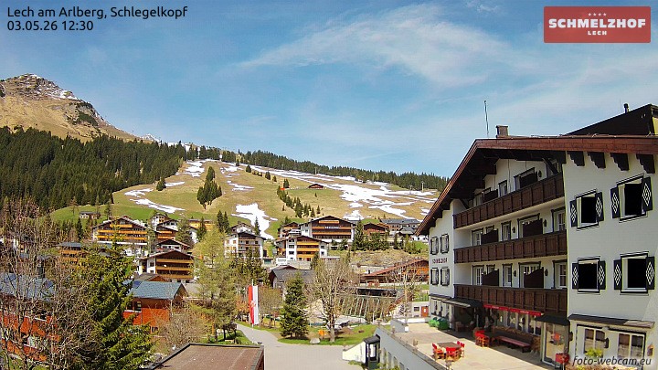 Archiv Foto Webcam Lech: Hotel Schmelzhof
