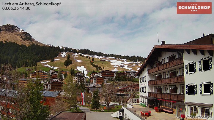 Archiv Foto Webcam Lech: Hotel Schmelzhof