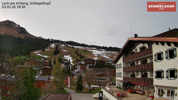 Archiv Foto Webcam Lech: Hotel Schmelzhof