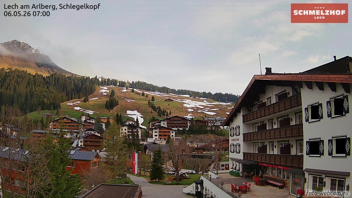 Archiv Foto Webcam Lech: Hotel Schmelzhof
